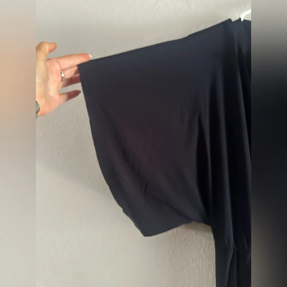 Norma Kamali Deep V Midnight  Jumpsuit - Picture 5 of 9